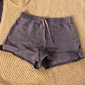 PACSUN heather gray drawstring shorts